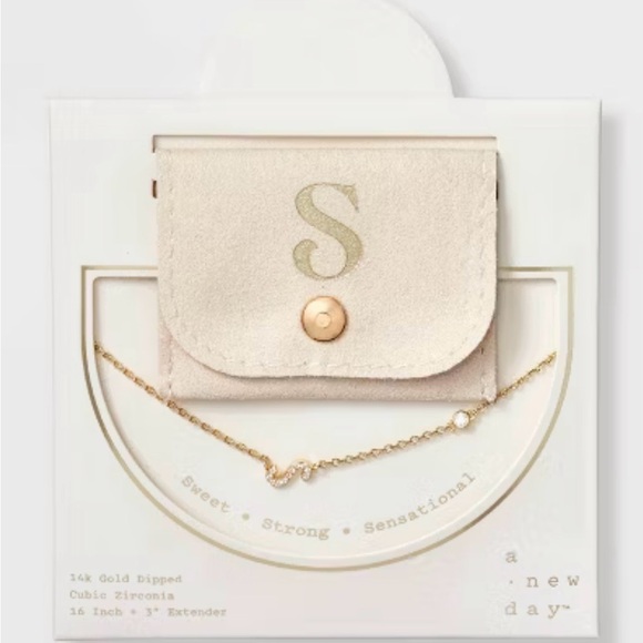 a new day Gold 'S' Necklace - Picture 3 of 3